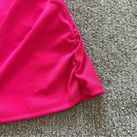 Lucky in Love Pink Ink Print Long Sleeve Pull Over Top Small - Picture 5 of 9